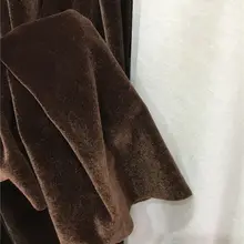 極上の柔らかさのコーヒー色デザインベルベット生地【四方向ストレッチ・旗袍や漢服用】