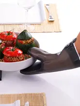 防熱シリコン製オーブンミトン【耐熱・キッチン用・厚手】