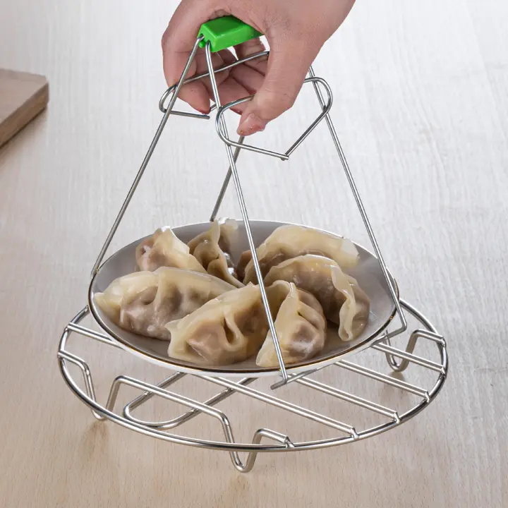 ステンレス製 蒸し器用の蒸し台【家庭用・電気炊飯器対応・多用途】