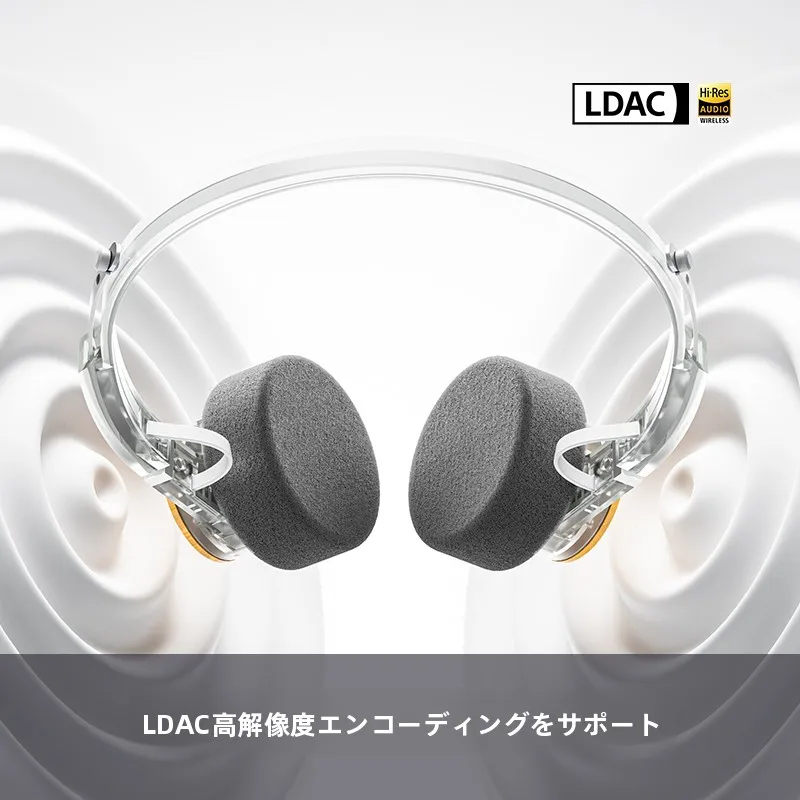 木製ボウルデザインのレトロヘッドホンEH11：Bluetooth対応で大耳ゲームに最適なオンエアヘッドフォン