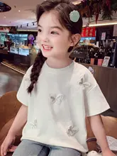 女児用ショートスリーブTシャツ【夏用・カジュアル・多用途】