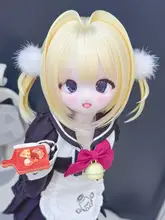 幼稚園風BJD毛坯人形【髪型03・三分丈】