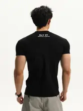 メンズフィットネスTシャツ【ショートスリーブ・スリムフィット・洗練されたデザイン】