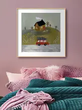 クリスマス壁掛けアート【北欧風・子供部屋・ウッド調・リビング用】