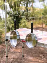 CAMPINGMOON 便利な取り外し可能なハンドル！ステンレス鋼製平底鍋【無塗装・IH対応・アウトドア用】