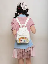 可愛いデザインのキャンバスリュック【2WAY・格子柄・小型】（セットアップ対応）