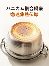 304ステンレス製 両耳付き鍋【一人用・ラーメン・スープ用】