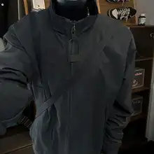 防水性に優れた春秋冬用アウタージャケット【無地・立襟・クッション入り・男女兼用】