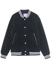 復古風 コーデュロイショート バーシティジャケット【冬用・厚手・女性用】