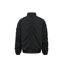 シンプルなデザイン！ナイロンジャケット【皺加工・レトロ風・ショート丈】