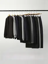 感のあるジャケットとパンツ、スカートの女性用コーディネート（セットアップ対応）