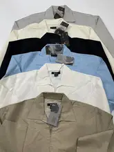 リネン素材のアメリカンクラシック風ビンテージ大きいサイズのラフなジップアップジャケット【春秋用・薄手・翻領デザイン】