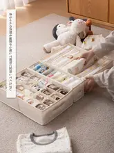 下着収納ボックス 仕切り付き 布製 引き出し収納 クローゼット 下着 靴下 ベビー服 整理整頓