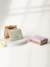 かわいい レディース短財布【コンパクト・軽量・大容量・グラデーションカラー・多機能コインケース】