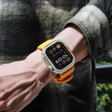 Apple Watch用ケース メンズ メタル ハーフカバー 耐衝撃 Series 10 Series 11 Ultra 対応