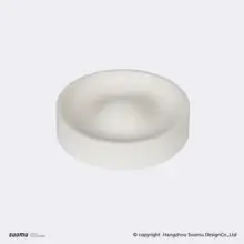 デザイナー製 ローマサークル小トレイ【オリジナルデザイン・陶器・ジュエリートレイ】