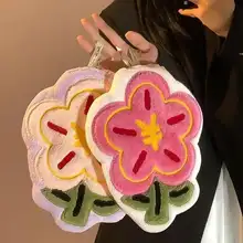 可愛いキッチン＆バスルーム用ハンドタオル【超吸水・コーラルフリース・掛けるタイプ・家庭用】