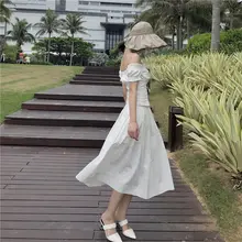 高腰Aラインスカート【桜色・ホワイト・通勤用・夏用・スリムデザイン】（セットアップ対応）