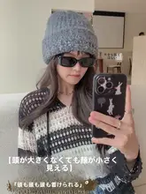 レディース冬用ニット帽【厚手・暖かい・耳あて付き・フィット】