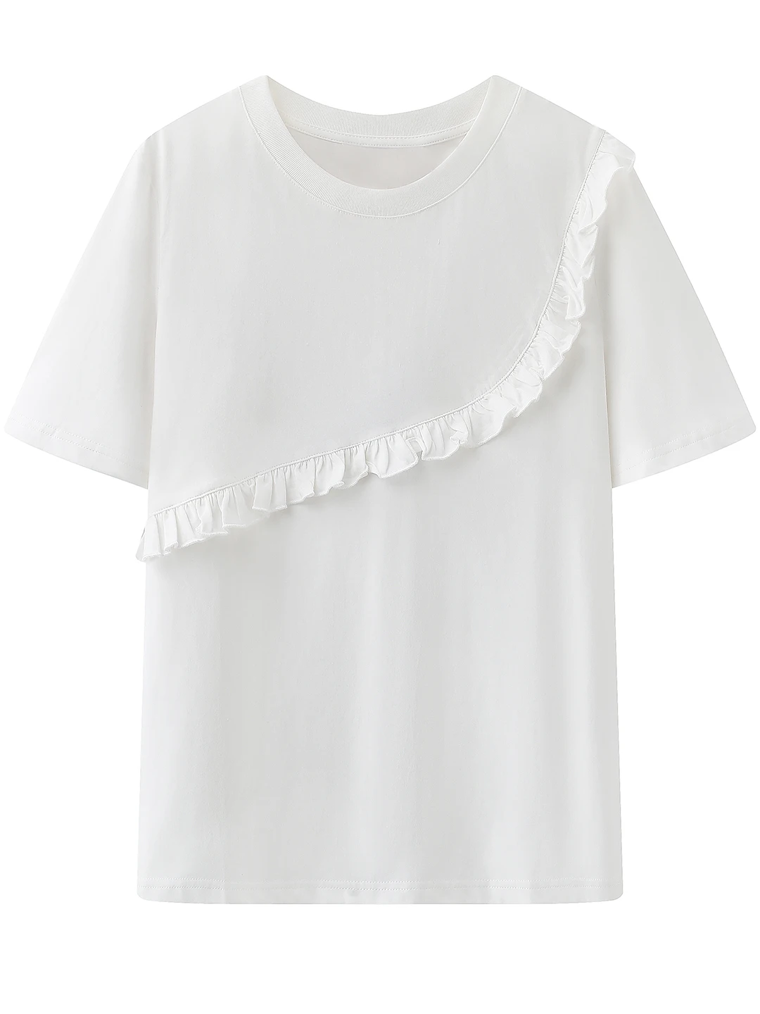 白Tシャツをきれいめに仕上げるには？法式リズムの純棉短袖が答えになる