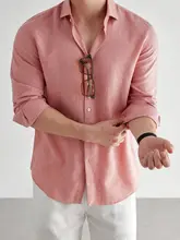 リネン素材の長袖シャツ【ビジネス・カジュアル・春夏用・通気性】