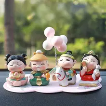 中華風神話キャラクター ネザのデスクトップ装飾【創造的なギフト・車内インテリア用】