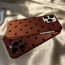 インスタ風のシンプルで個性的な水玉模様がいっぱい携帯ケース
