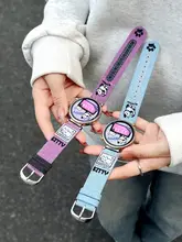 デニム刺繍デザインのスマートウォッチバンド【適用機種：Huawei Watch GT5/6・GT4・Watch4・GT3・高級感あり・レディース用】