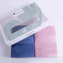 LOFTEX 2枚セット タオルギフトボックス【純綿・吸水性・カップル向け・多色】