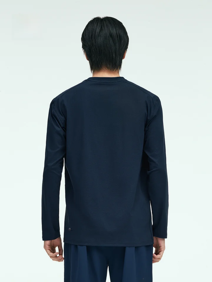 抗菌速乾Tシャツ【メンズ・ロングスリーブ・アウトドア・シンプルデザイン】