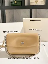 シンプルなチェーンデザインのワンショルダーバッグ【ソフトレザー・秋冬に最適】