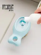 液体供給機能付きシュークリーニングブラシ【家庭用・ソフト毛・押し出し式】