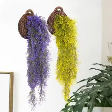 吊ラン花 芸 装飾 植物 偽花 壁掛け 壁飾り