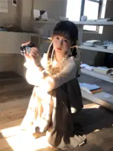 おしゃれで独特なベストとハイウエストスカート【ブラウン・グリーン・秋用】（セットアップ対応）