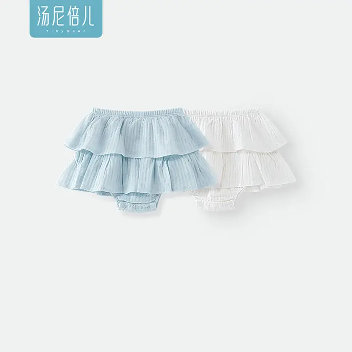 スカート付きロンパース キッズ ガールズ 綿100% 薄手 レース フリル プリンセス風 夏