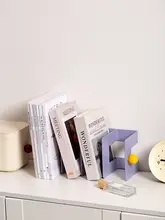 デスクトップ用アクリルブックスタンド【収納便利・高級感あるデザイン】