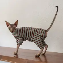 無毛猫用保護服【軽量・保温・デザインカットソー】