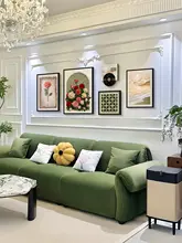 ヴィンテージ風リビングルーム装飾アート【フランス風・バラデザイン・壁掛け絵画】（セットアップ対応）