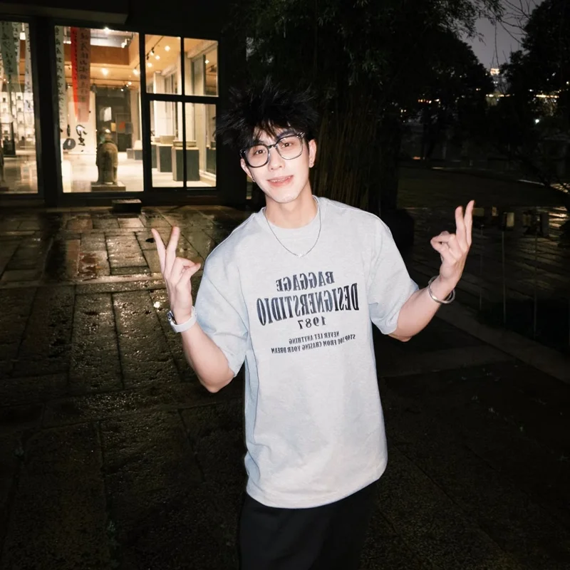 極上の柔らかさ！メンズ 夏用半袖Tシャツ【ゆったりフィット・コットン素材・カジュアルスタイル】（セットアップ対応）