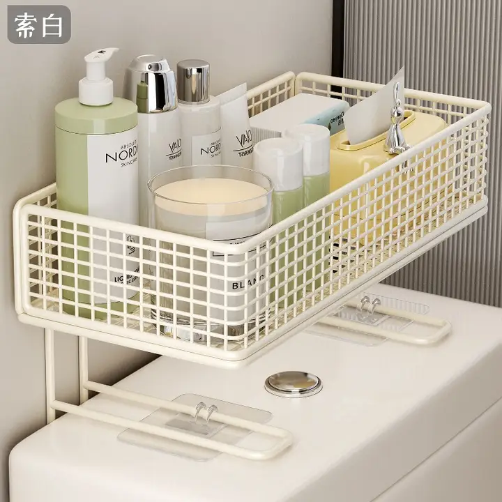 トイレ上置き収納ラック【多機能・バスルーム用品用・省スペース】