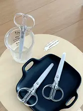 透明デザインのハサミ【オフィス用・手作り・カバー付き】