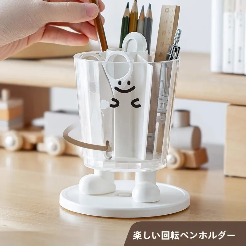 かわいい回転ペンスタンド収納ボックス：オフィスデスク周りに設置する便利な小物の選定ガイド