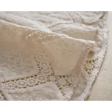 ラミー刺繍中空レース ボートネック シャツ