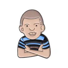 可愛いカートゥーンワールドカップ選手のメタルブローチ【男女兼用・学生向け・服やバッグのアクセサリー】