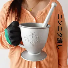 純アルミ製ニンニク潰し器【手動・家庭用・伝統的デザイン】