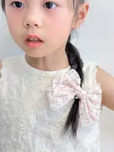 ヘアアクセサリー キッズ ガールズ 花柄 蝶結び お団子ヘアゴム 清楚 着回し プリンセス
