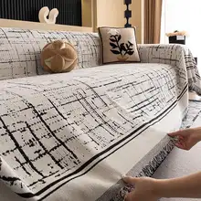 現代風ソファカバー【雪ニール素材・四季対応・猫の爪から保護】