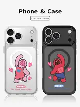 スマホケース おもしろ オリジナル ハートポーズ ゴリラ カップル マグネット対応 クリア ブラック iPhone Xiaomi 対応