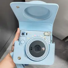 富士instax Square 1用カメラケース【レトロデザイン・保護カバー付き・ショルダーストラップ】