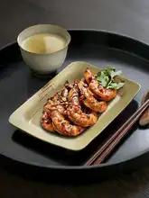楕円皿 長皿 深皿 魚皿 粗陶 手づくり ヴィンテージ おしゃれ 家庭用 食器